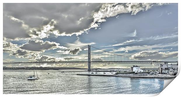 Forth Road Bridge North Queensferry Print by Tylie Duff Photo Art