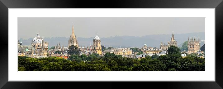 Oxford Panorama Framed Mounted Print by Oxon Images