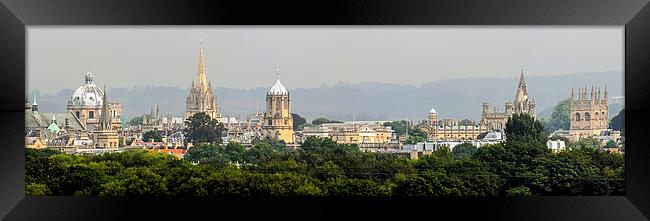 Oxford Panorama Framed Print by Oxon Images