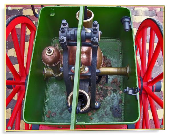 The Pump Engine - 1920 Acrylic by Ferenc Kalmar