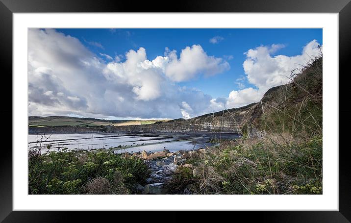 Low Tide Framed Mounted Print by Phil Wareham