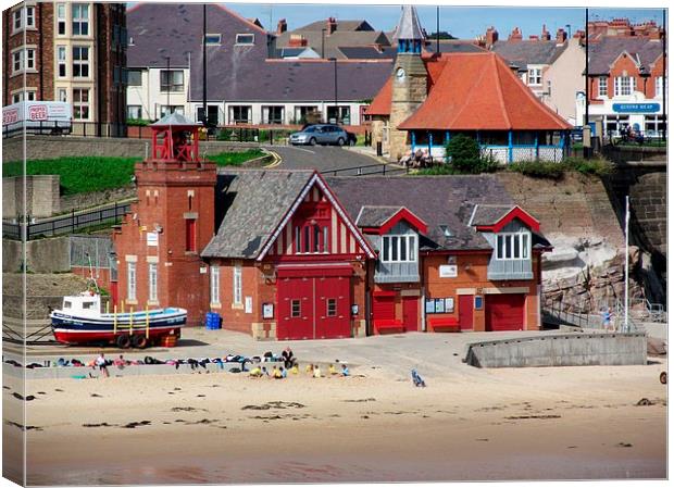 Tynemouth Lifeboat Station Canvas Print by Marilyn PARKER