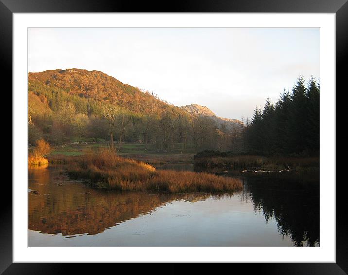 Highland Tranquility Framed Mounted Print by Ian Jackson