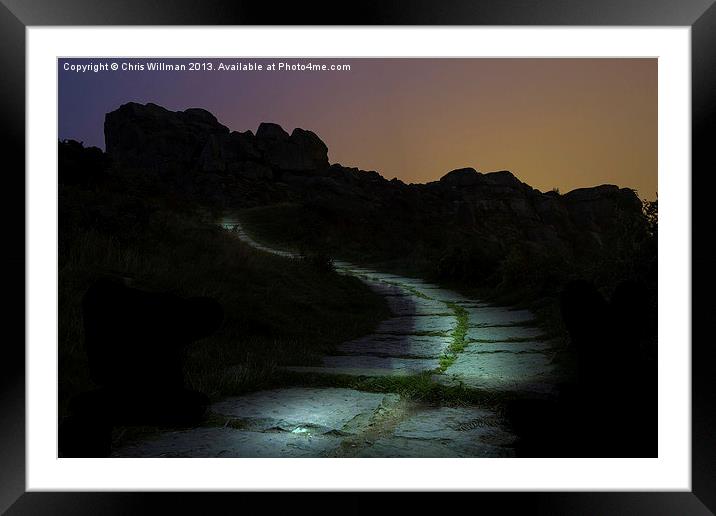 Pathway to Where Framed Mounted Print by Chris Willman
