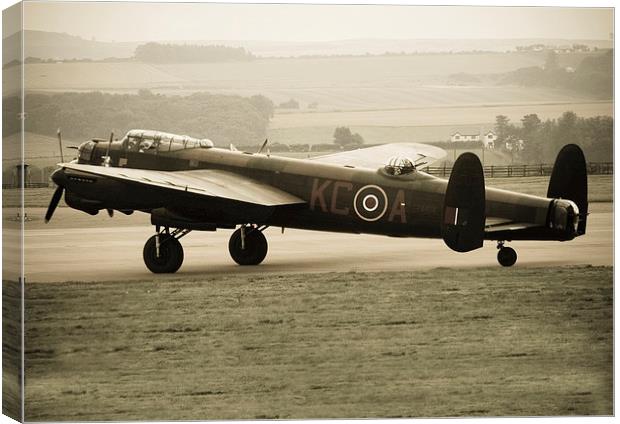 Lancaster Bomber Canvas Print by Andrew Beveridge