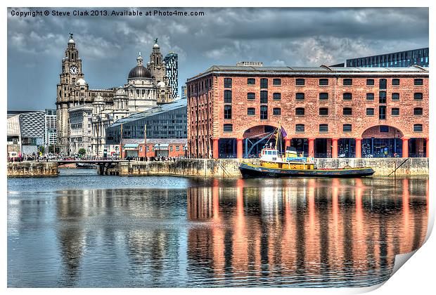 Albert Dock Liverpool Print by Steve H Clark