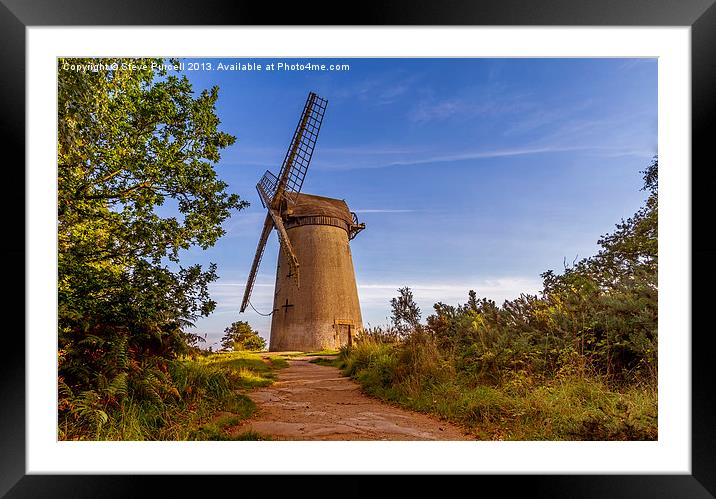 Windmill On Bidston Hill Framed Mounted Print by Steven Purcell