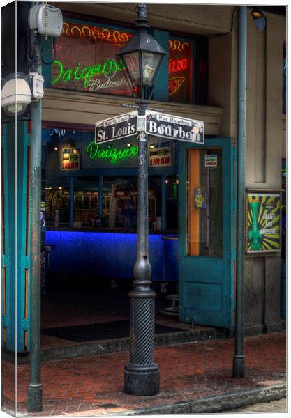 Signs of Bourbon Canvas Print by Greg Mimbs