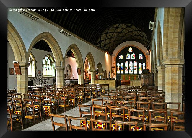 St Mary the Virgin, Lynton Framed Print by graham young