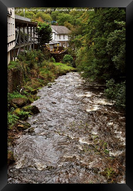 The East Lyn at Rockford Framed Print by graham young