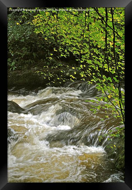 An Exmoor Stream Framed Print by graham young