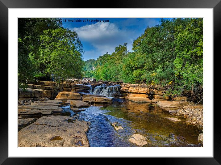 Along The River Swale Framed Mounted Print by Trevor Kersley RIP