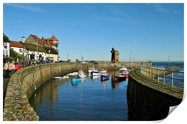Lynmouth Harbour Print by graham young