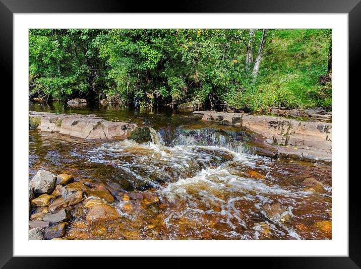 The River Swale. Framed Mounted Print by Trevor Kersley RIP