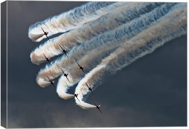 Red Arrows Canvas Print by Mark Usher