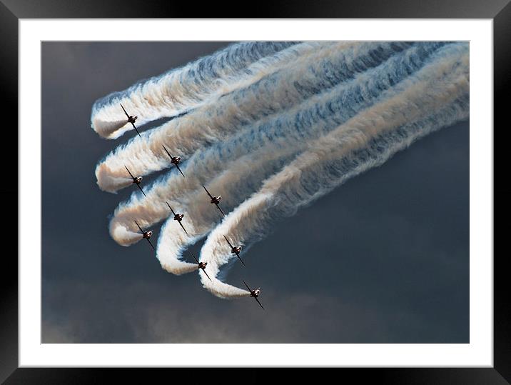 Red Arrows Framed Mounted Print by Mark Usher