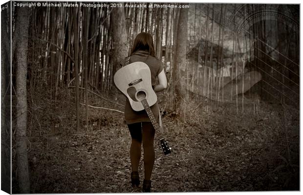 Music's Walking Trail Canvas Print by Michael Waters Photography