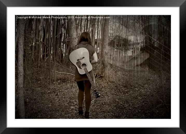 Music's Walking Trail Framed Mounted Print by Michael Waters Photography