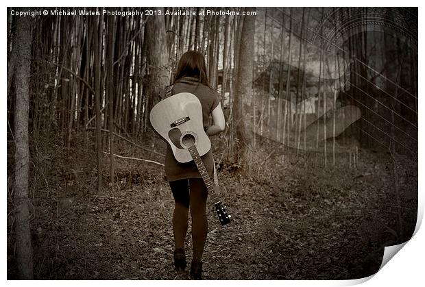Music's Walking Trail Print by Michael Waters Photography