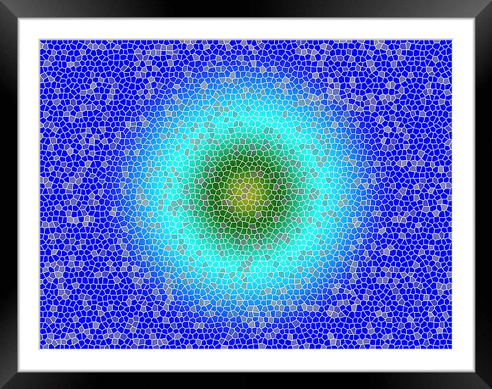 Blue through the net Framed Mounted Print by Robert Gipson