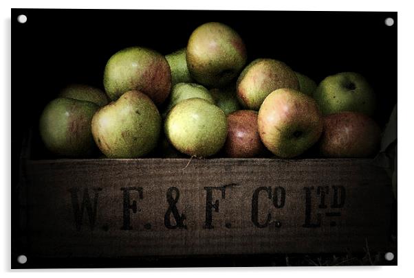 Apple Crate Acrylic by Scott Anderson