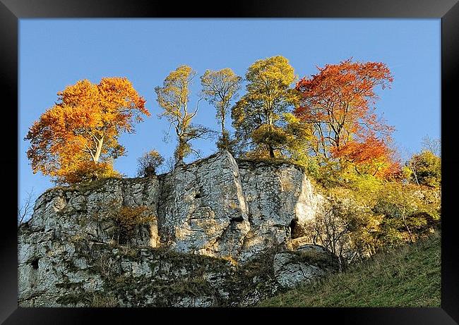 AUTUMN IN BERESFORD DALE Framed Print by Helen Cullens