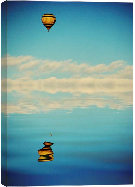 Balloon Reflection Canvas Print by Scott Anderson