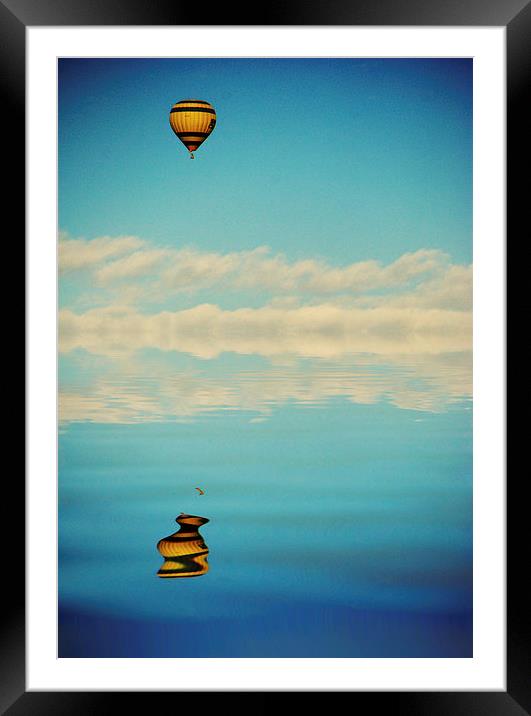 Balloon Reflection Framed Mounted Print by Scott Anderson