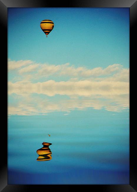 Balloon Reflection Framed Print by Scott Anderson