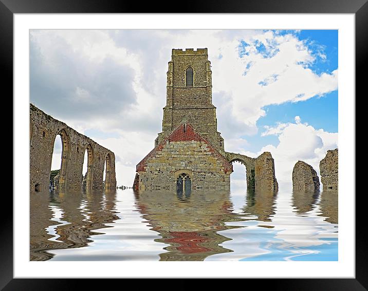 St Andrews Covehithe Floodfilter Framed Mounted Print by Bill Simpson