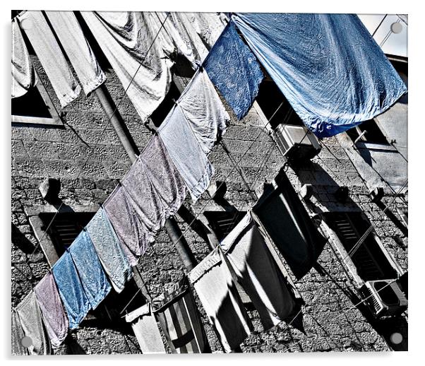 Blue Laundry Acrylic by Scott Anderson