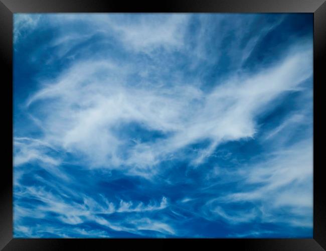 Wild sky Framed Print by David Pyatt
