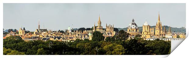 Oxford Panorama 2 Print by Oxon Images