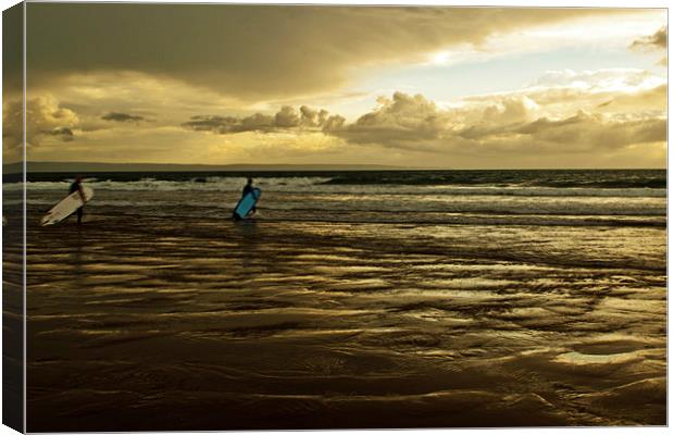 The Surf Canvas Print by Ben Prior
