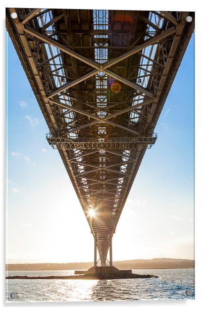 Under the Bridge Acrylic by Gary Finnigan