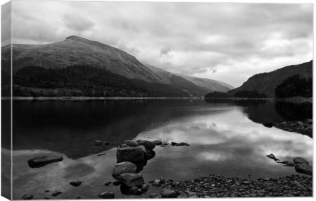 A Dull Day by Thirlmere Canvas Print by Jacqi Elmslie
