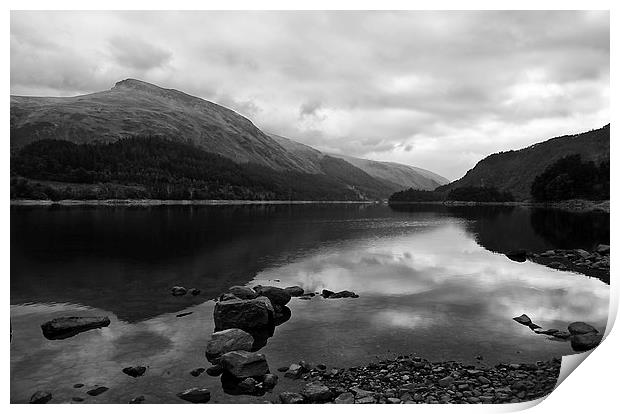 A Dull Day by Thirlmere Print by Jacqi Elmslie