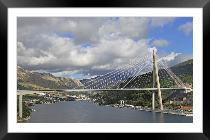 Franjo Tudman Bridge Framed Mounted Print by Tony Murtagh