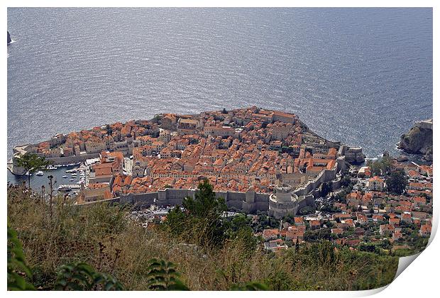 Old City of Dubrovnik Print by Tony Murtagh