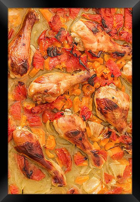Baked Chicken Drumsticks Framed Print by Dragomir Nikolov