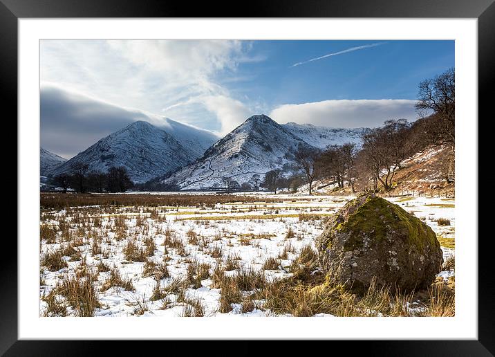 Bull Crag and The Stangs Framed Mounted Print by Gary Finnigan