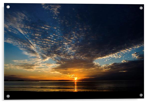 Big Sky Sunset Acrylic by John Hastings