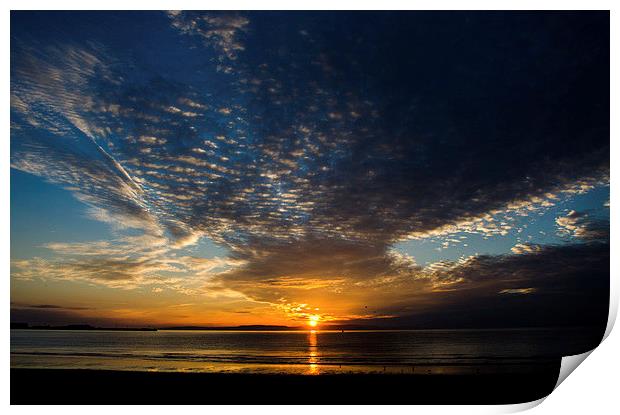 Big Sky Sunset Print by John Hastings