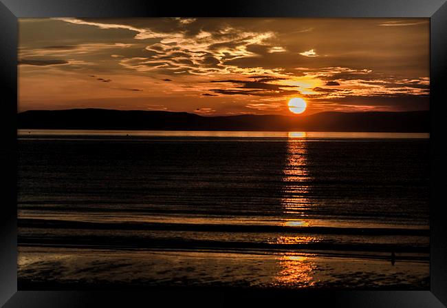Coastal Sunset Framed Print by John Hastings
