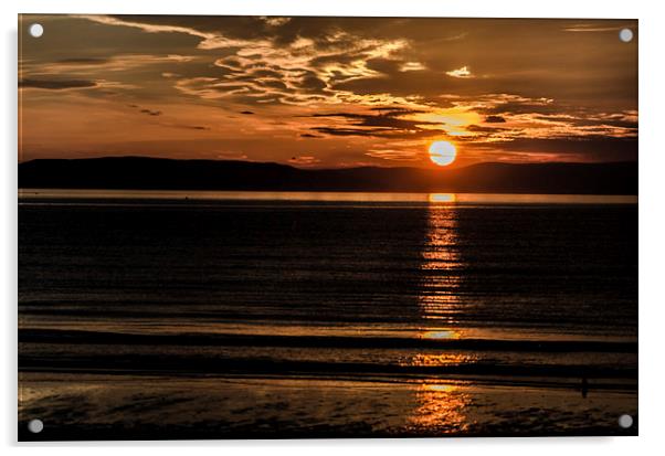 Coastal Sunset Acrylic by John Hastings