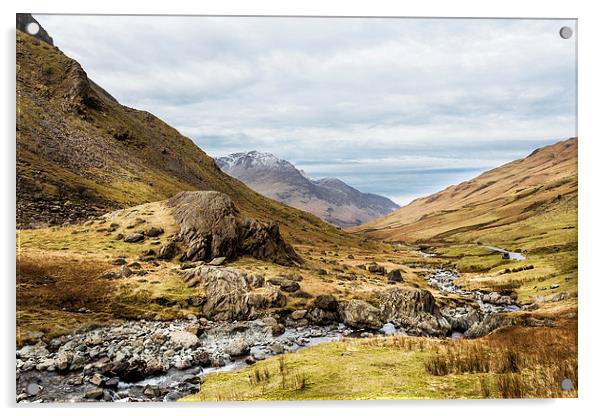 Fleetwith Pike Acrylic by Gary Finnigan