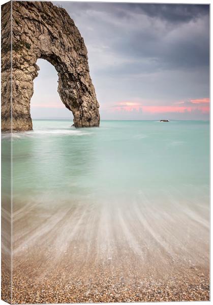 Durdle Door Archway Canvas Print by Chris Frost