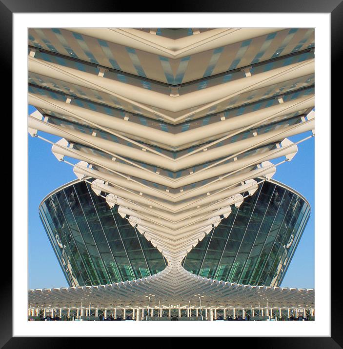 Building abstract Framed Mounted Print by Ruth Hallam