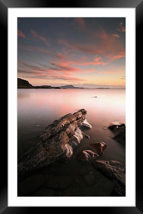 Seil Isalnd Sunset Framed Mounted Print by Grant Glendinning