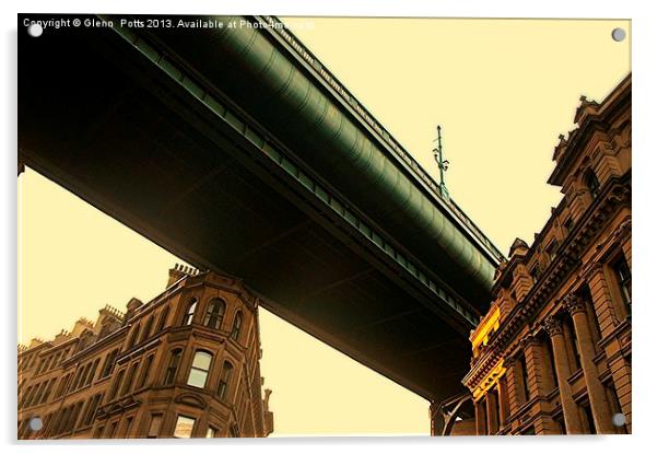 Newcastle Tyne Bridge Acrylic by Glenn Potts